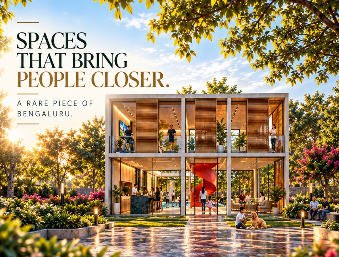 Illustrative clubhouse and family gathering spaces